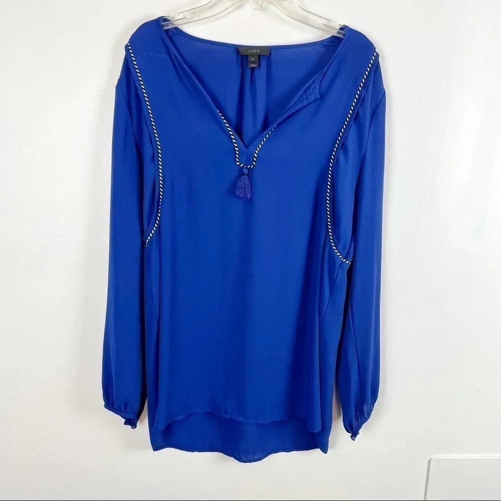 J. CREW TASSEL BLOUSE